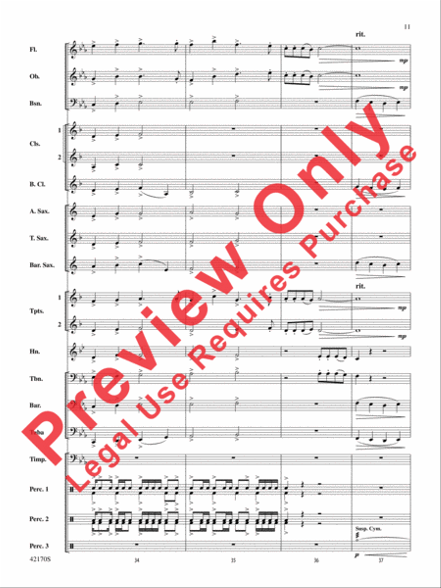 Bushido Bushido Concert Band scores gallery preview page 11