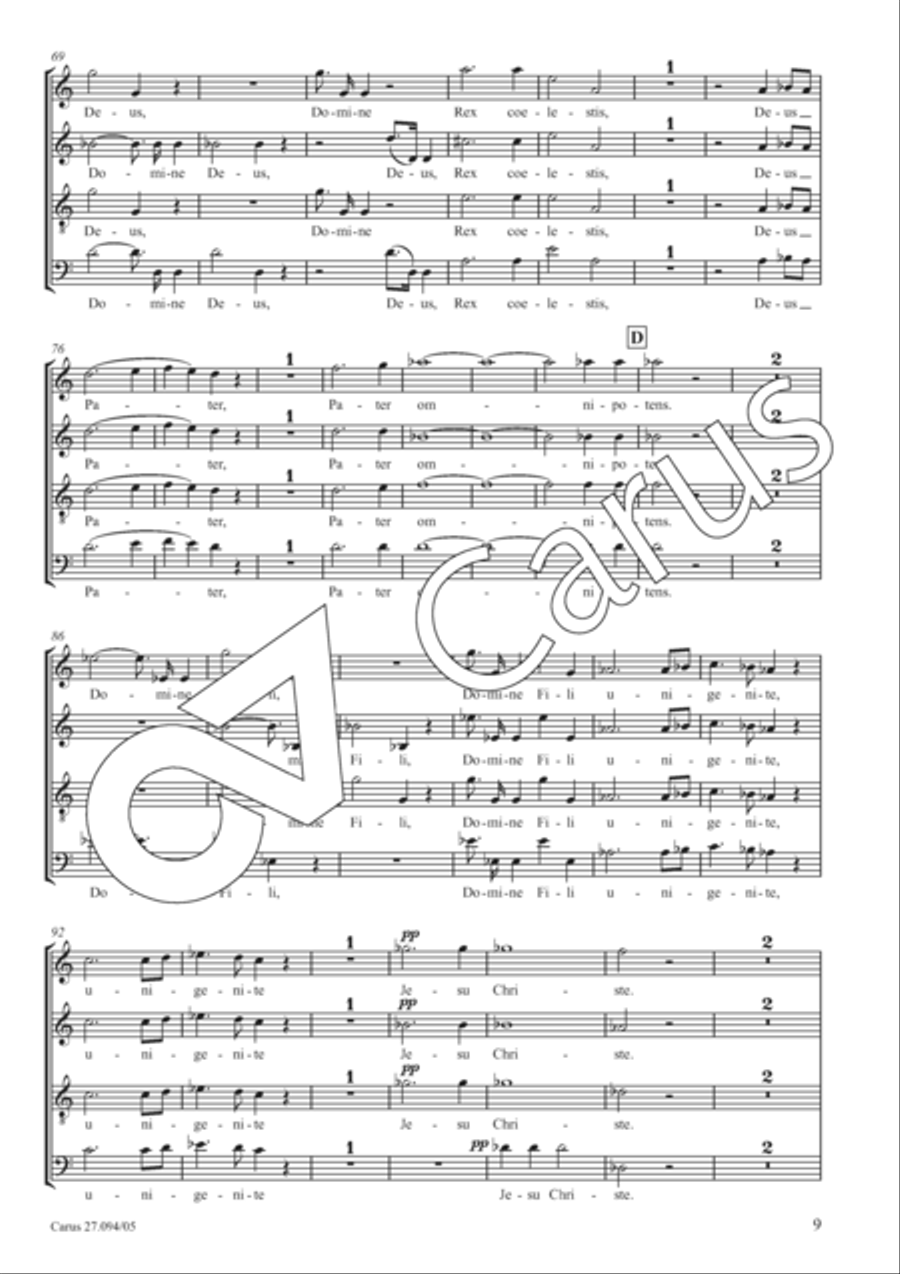 Mass in F minor SSAATTBB scores gallery preview page 10