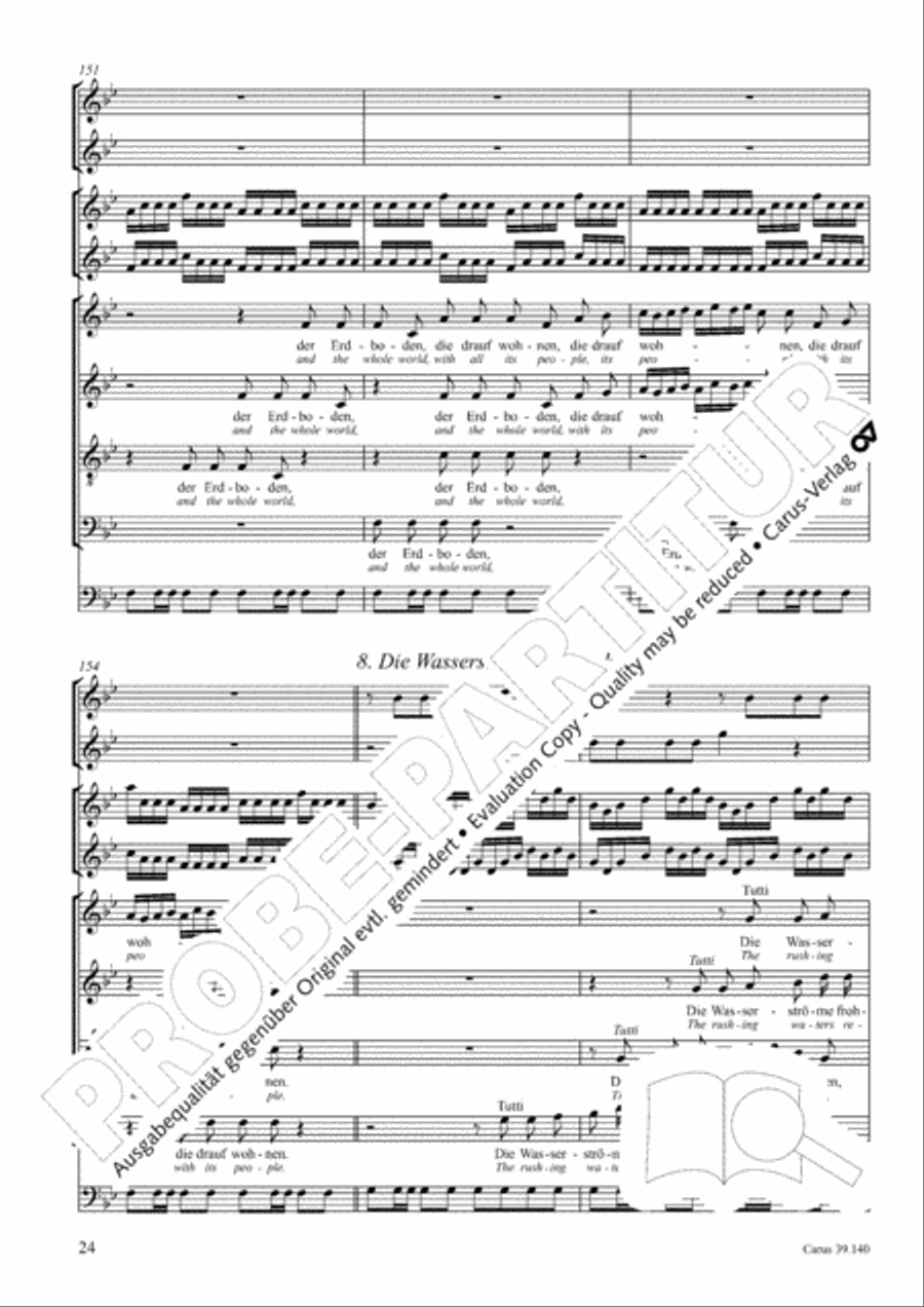 Sing to the Lord a new song (Singet dem Herrn ein neues Lied) 4-Part scores gallery preview page 25