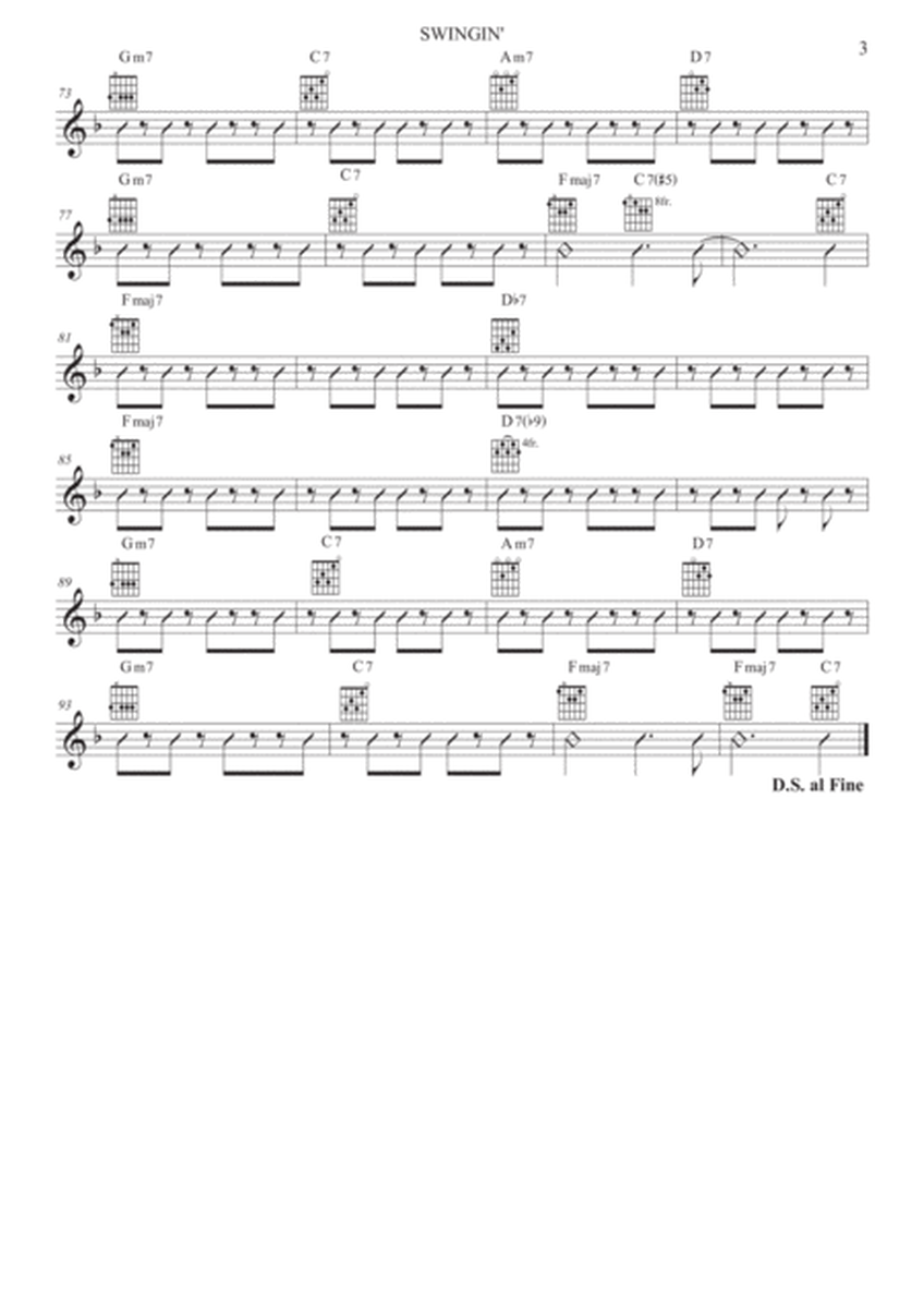 Swingin' - Bossa nova for solo Trumpet & Guitar image number null