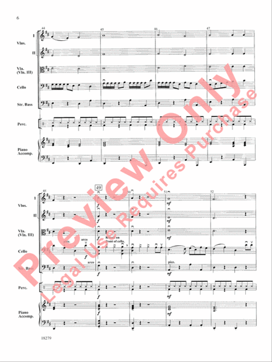 Cellos Ole! String Orchestra scores gallery preview page 7