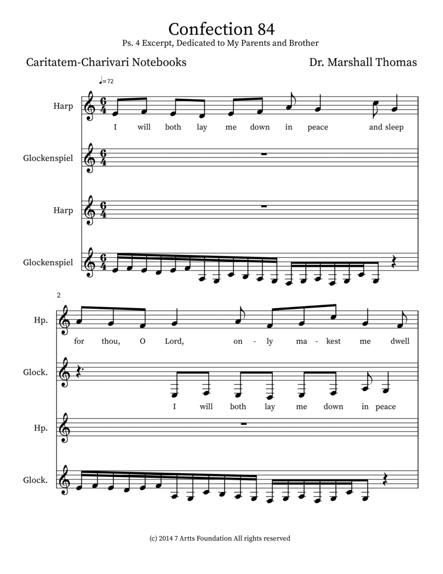Confection 84 Percussion scores gallery preview page 1