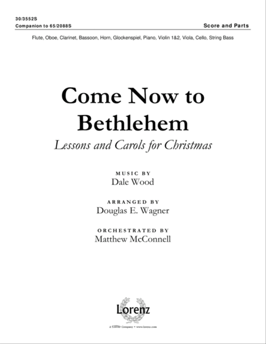 Come Now to Bethlehem - Score and Parts plus CD with Printable Parts Choir scores gallery preview page 2
