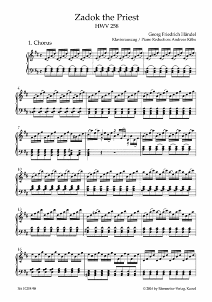 Zadok the priest HWV 258 Zadok the priest HWV 258 Choir scores gallery preview page 2