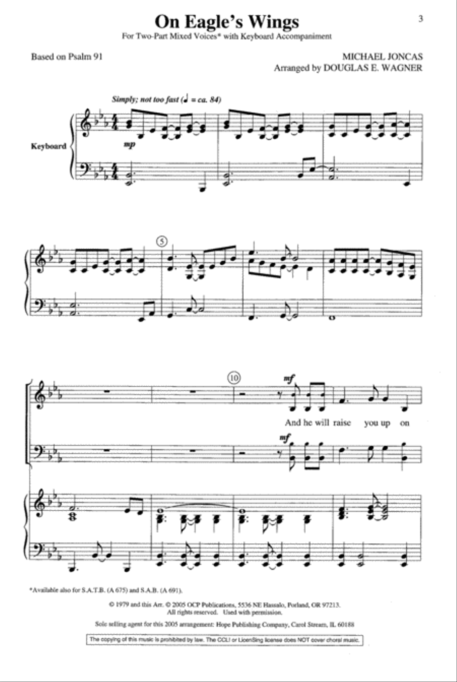 On Eagle's Wings On Eagle's Wings 4-Part scores gallery preview page 4