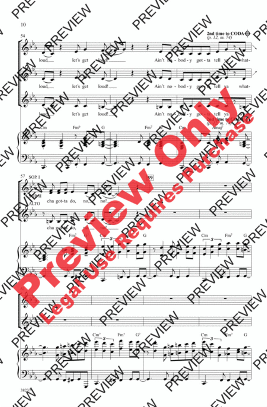 Let's Get Loud Women's Choir scores gallery preview page 10
