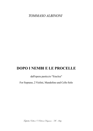 DOPO I VENTI E LE PROCELLE - T. Albinoni - For Soprano, 2 Vln, Mandolino and Cello solo