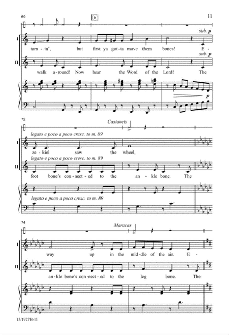 Ezekiel! 2-Part scores gallery preview page 10