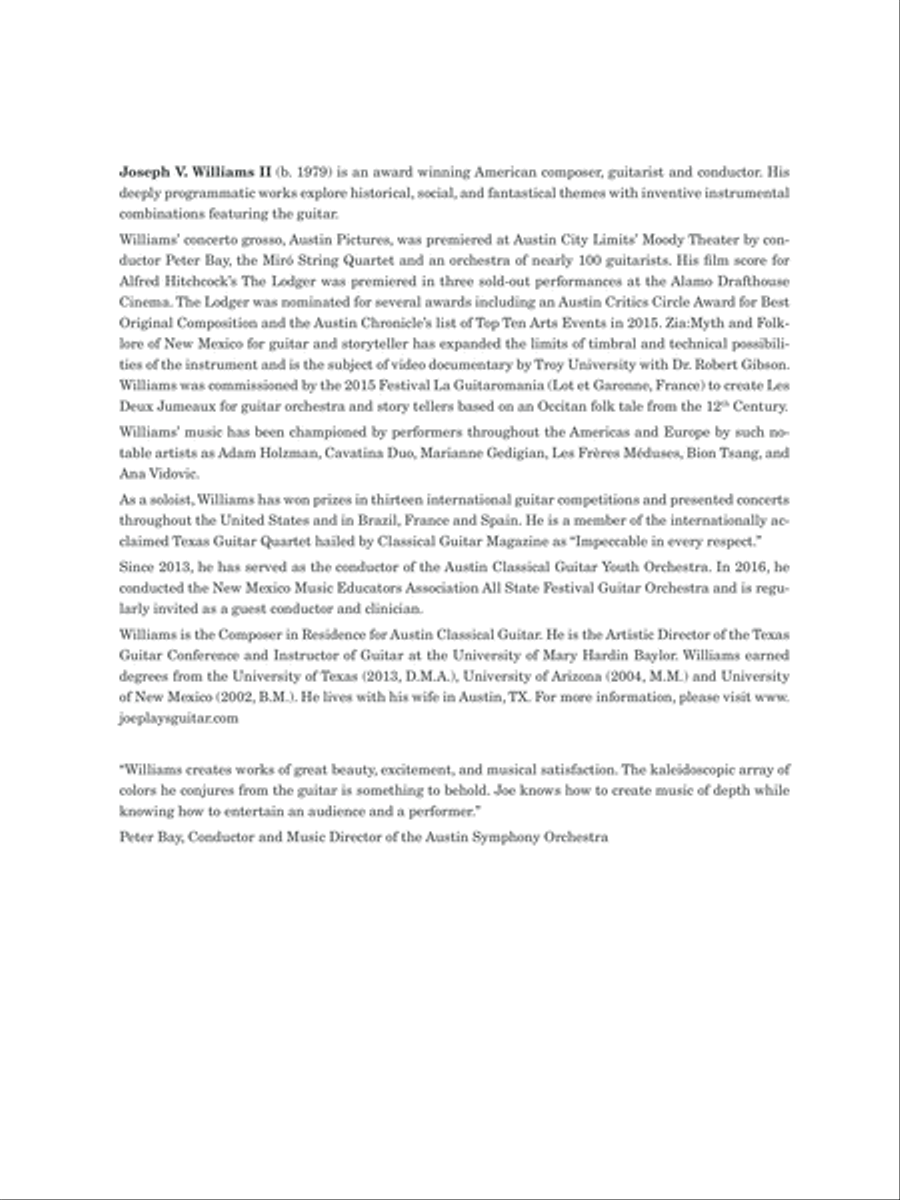 ZIA: Myth and Folklore of New Mexico Classical Guitar scores gallery preview page 3