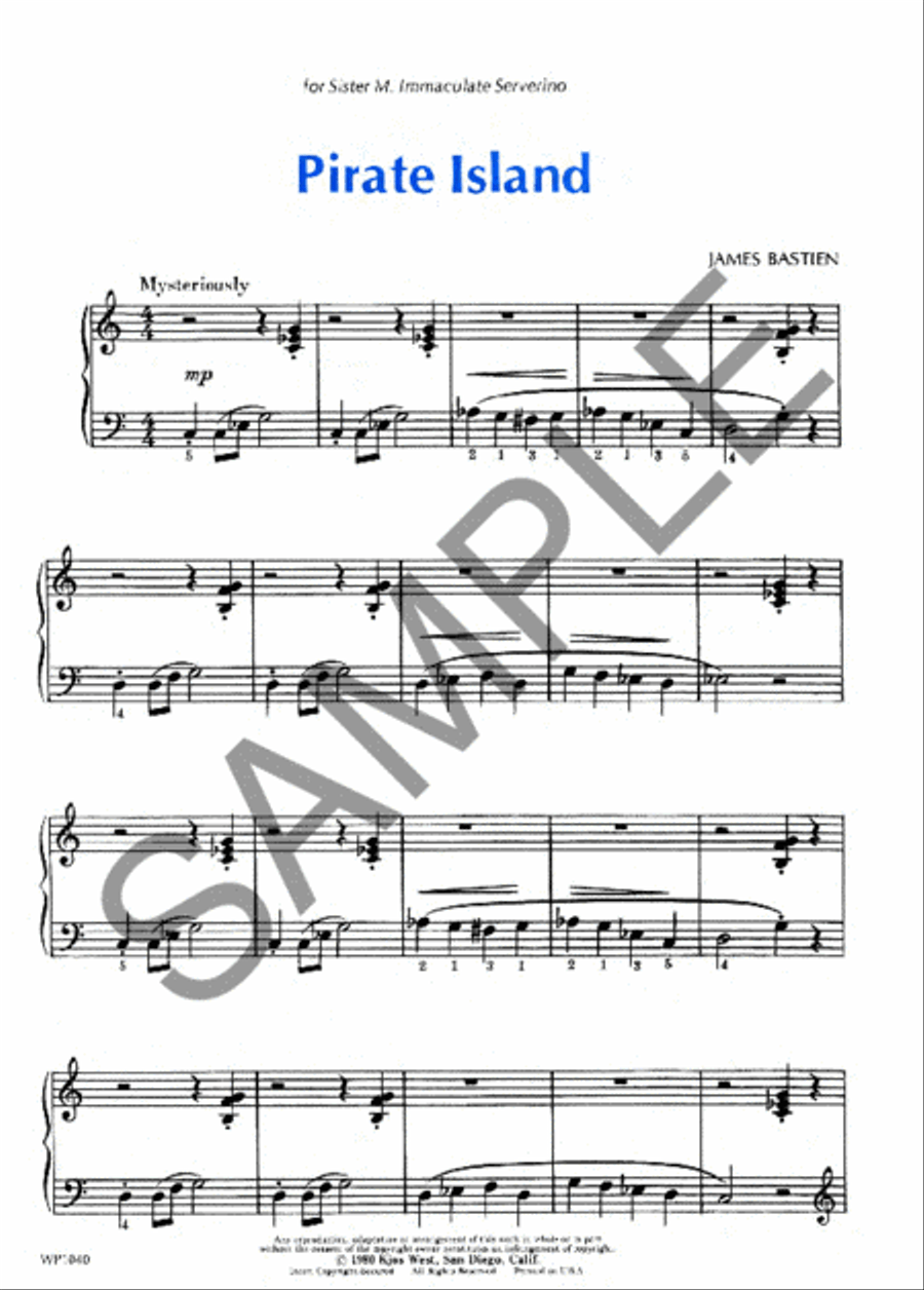 Pirate Island Piano Method scores gallery preview page 2