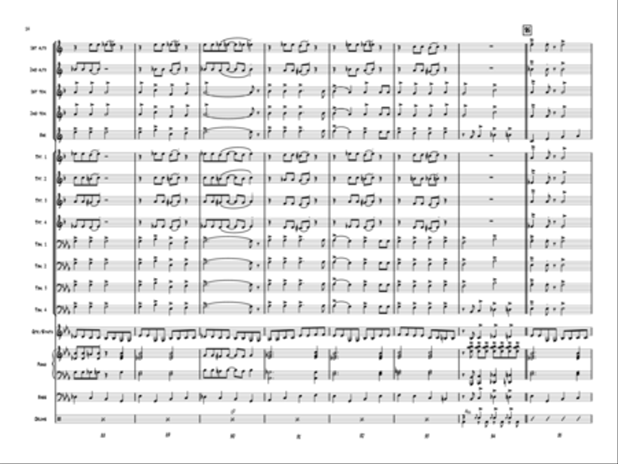 Santa Rocks the House! Jazz Ensemble scores gallery preview page 13