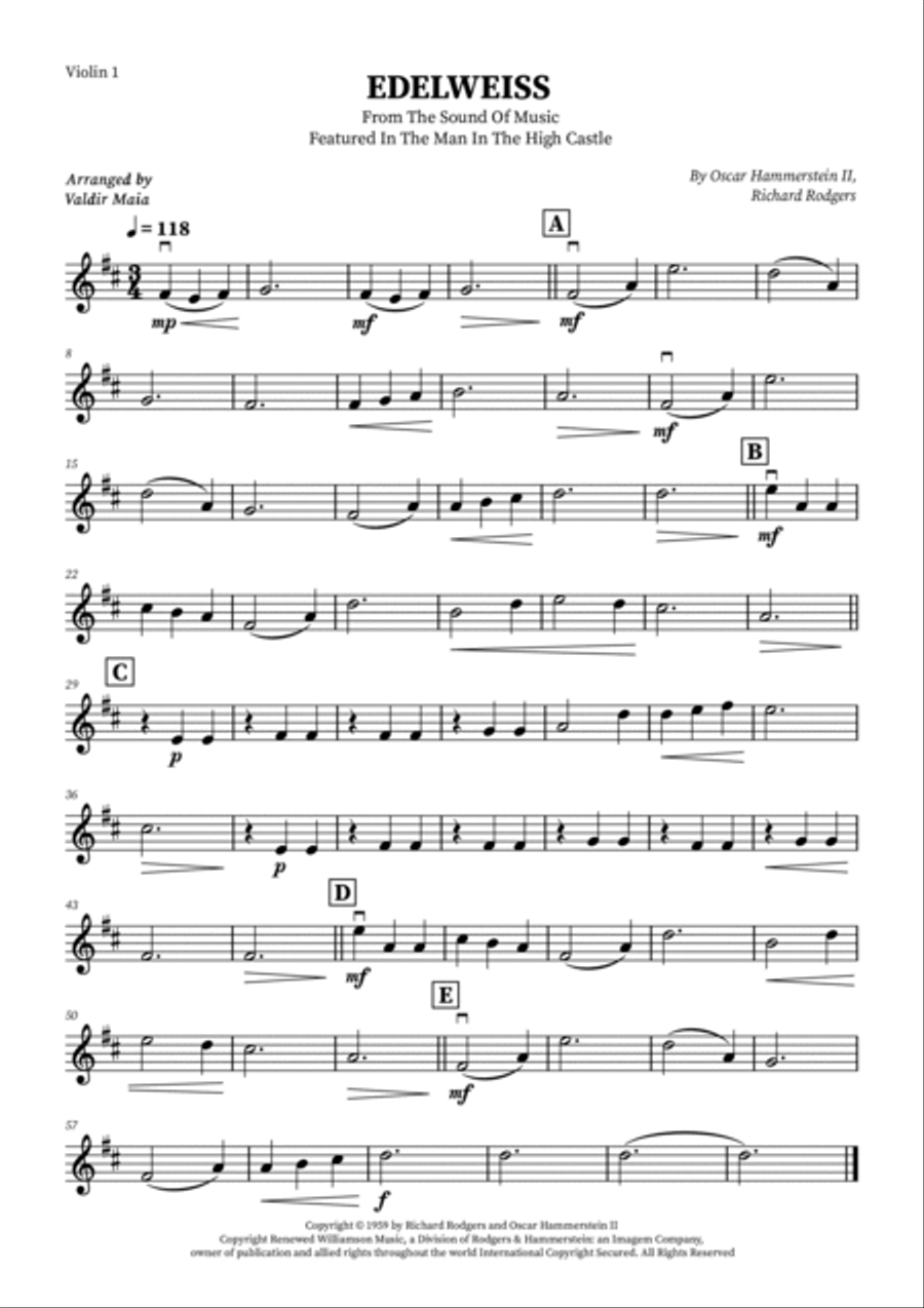 Edelweiss String Quintet scores gallery preview page 5
