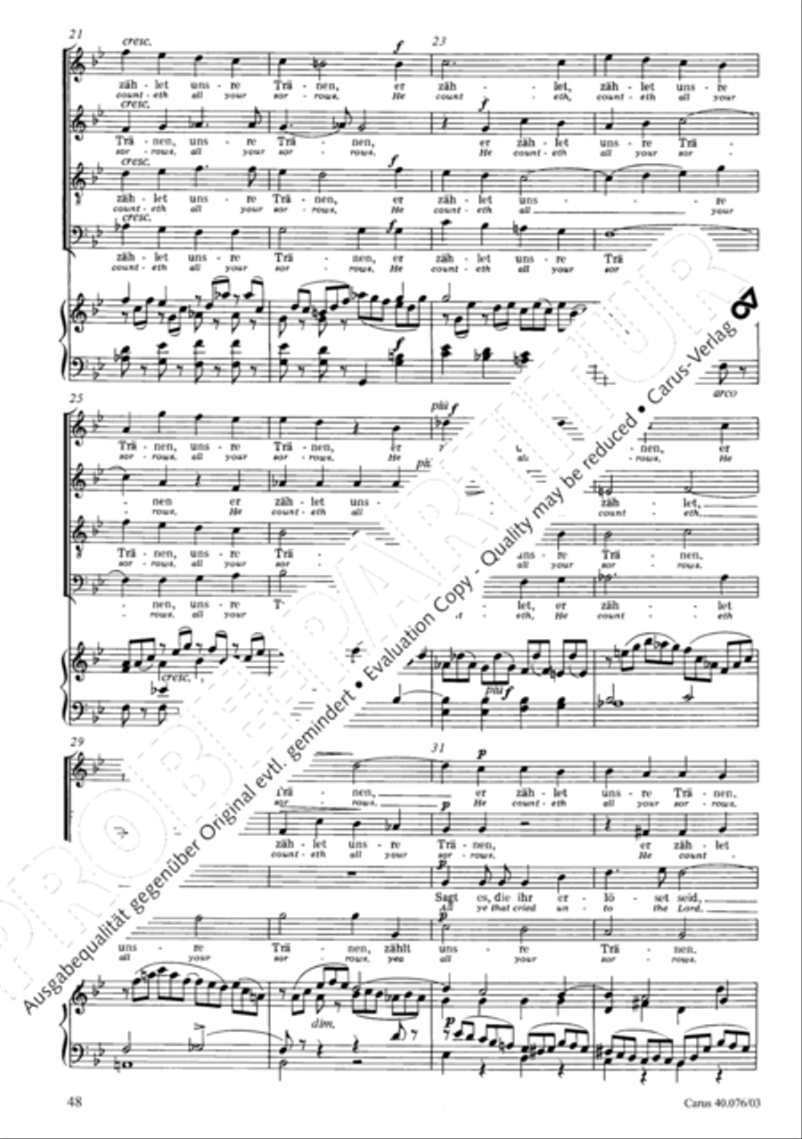 Hymn of Praise, MWV A 18 SSAATB scores gallery preview page 49