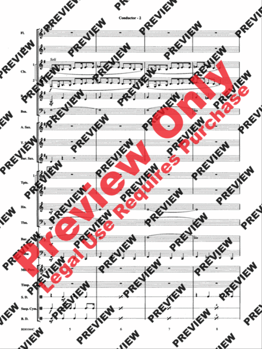 Clarinet Boogie Concert Band scores gallery preview page 4