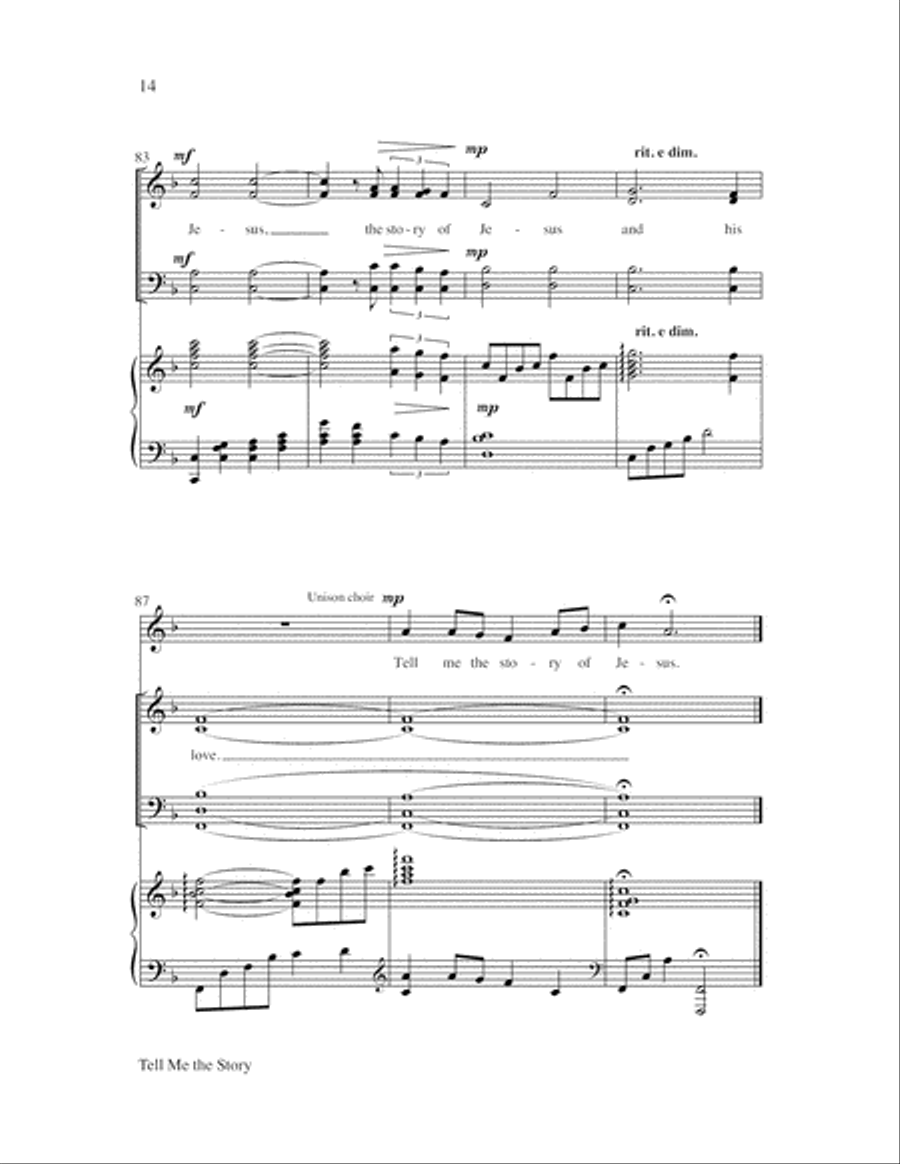 Tell Me the Story Tell Me the Story 4-Part scores gallery preview page 14