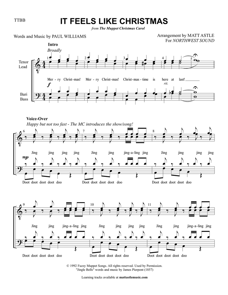 It Feels Like Christmas It Feels Like Christmas TTBB scores gallery preview page 2