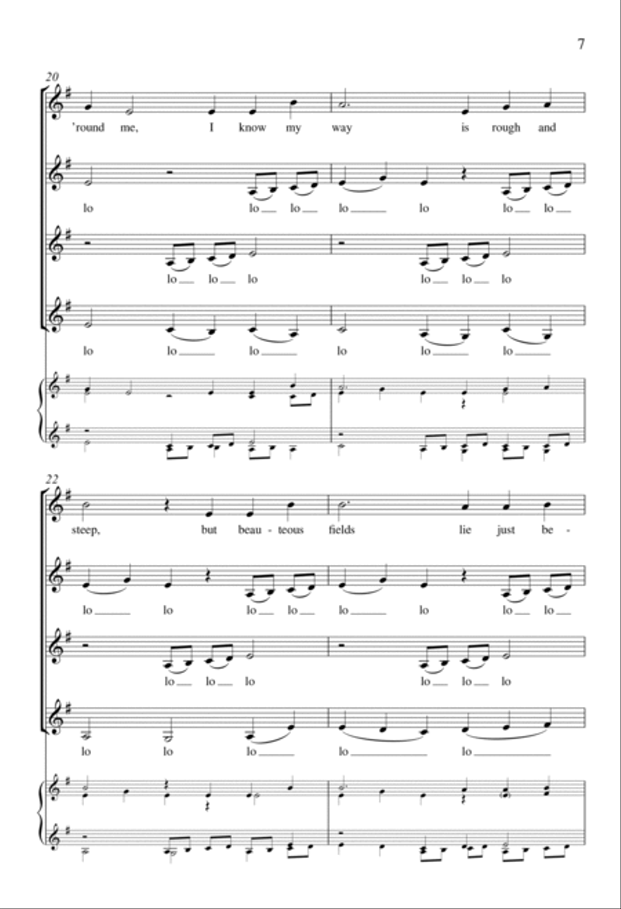 Poor Wayfaring Stranger SSAA scores gallery preview page 6