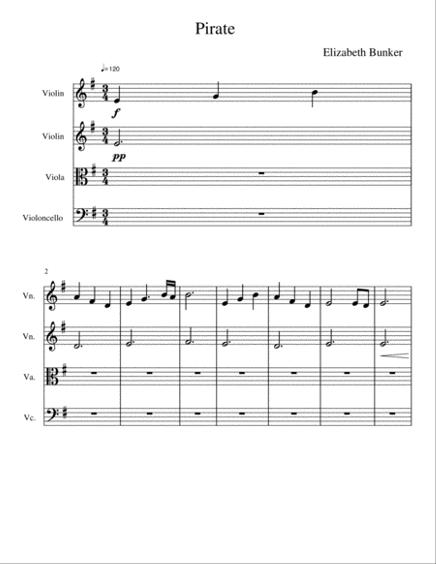 Pirate String Trio scores gallery preview page 1