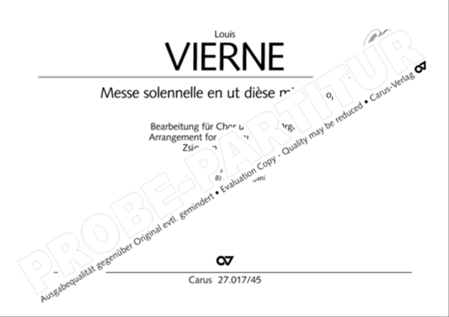 Messe solennelle en ut diese mineur