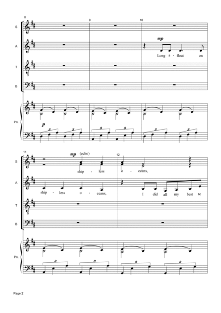 Song To The Siren Divisi scores gallery preview page 2