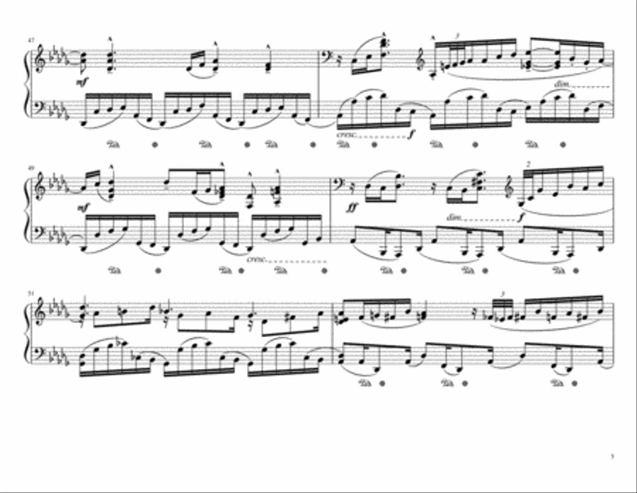 Piano Sonata N.3 Op 7 nº2 Piano Solo scores gallery preview page 5