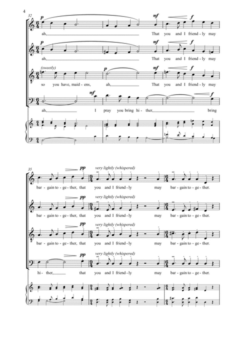Broom-Pedlar's Song, for SATB choir unaccompanied image number null