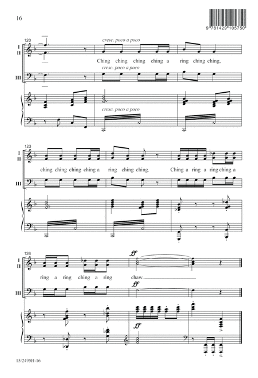An Americana Songbook 3-Part scores gallery preview page 17