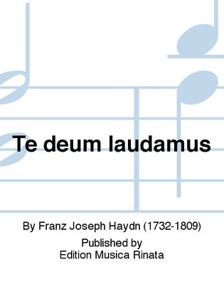 Book cover for Te deum laudamus