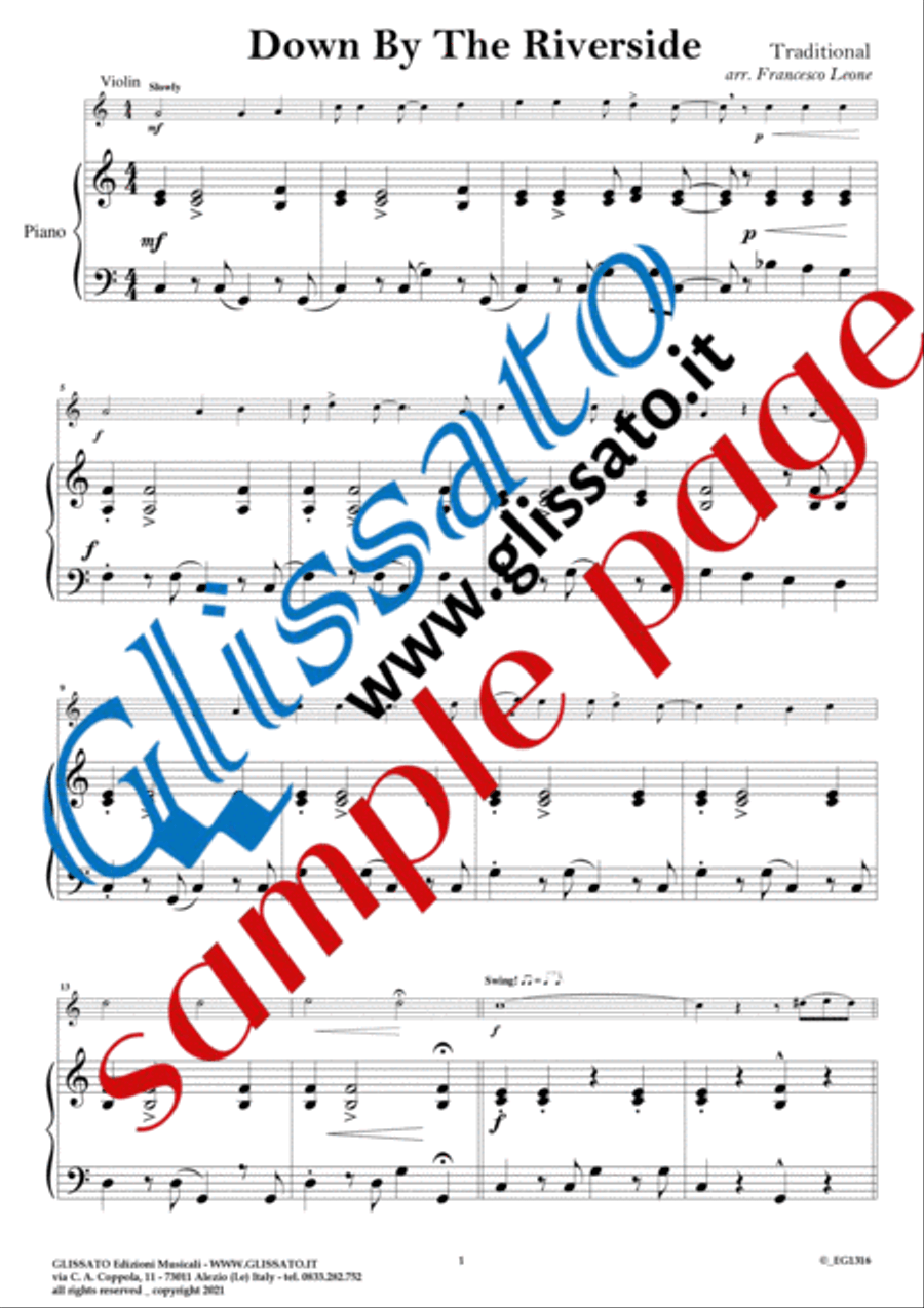 6 Easy Dixieland Tunes - Violin & Piano Violin Solo scores gallery preview page 4