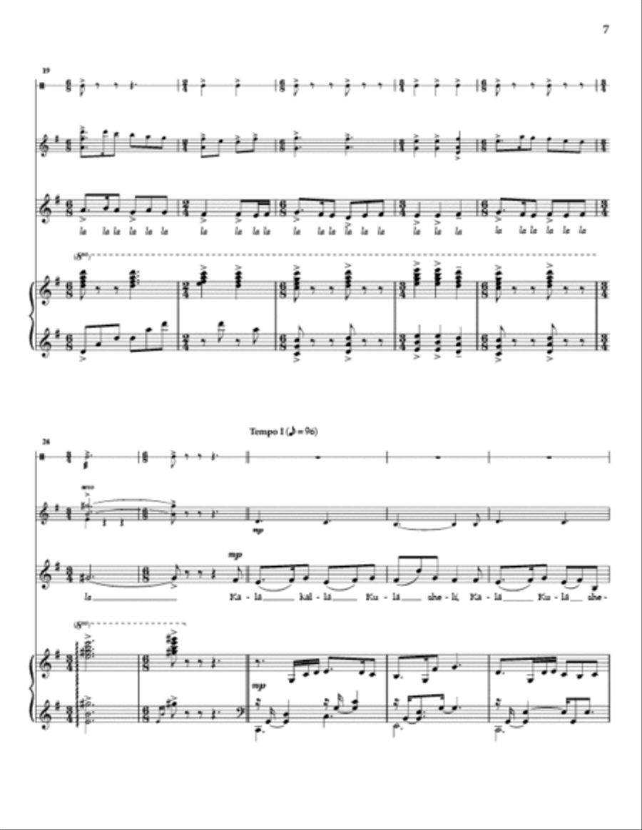 Five Hebrew Love Songs - Solo Soprano Version Choir scores gallery preview page 6