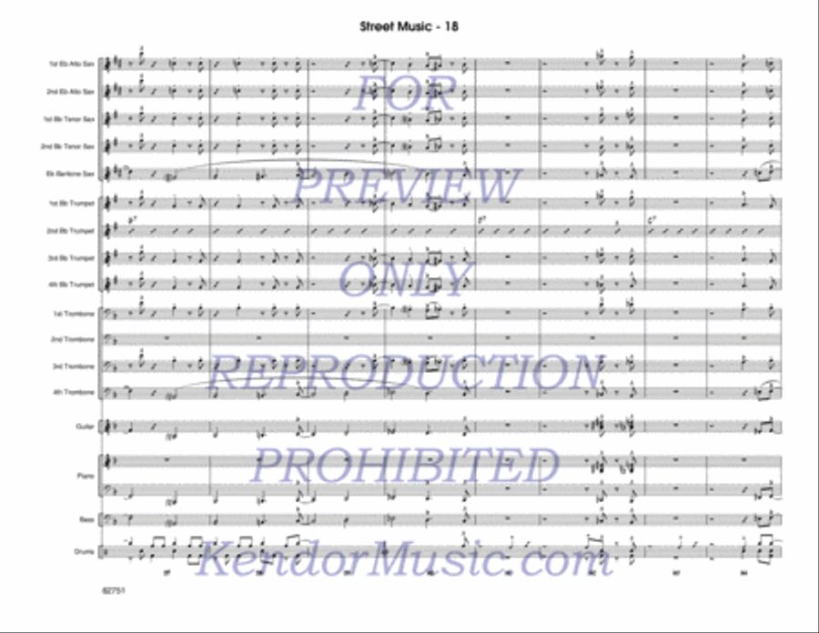 Street Music (Score) Street Music (Score) Jazz Ensemble scores gallery preview page 19