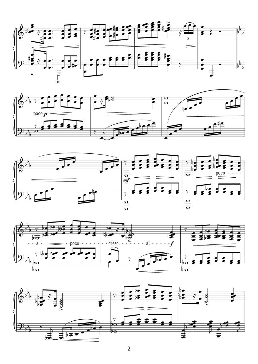 5 Morceaux Romantiques, Op.101 - I. Romance Piano Solo scores gallery preview page 2