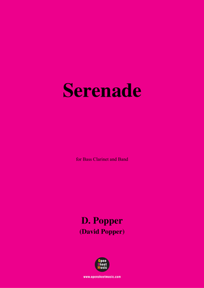 Book cover for D. Popper-Serenade,for Bass Clarinet and Band