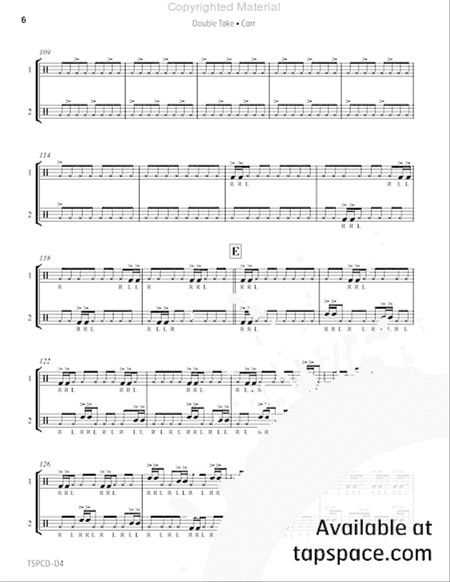 Double Take Double Take Snare Drum scores gallery preview page 11