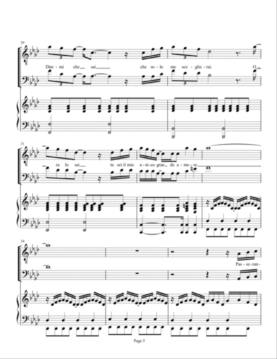 Grande Amore Tenor Voice scores gallery preview page 5