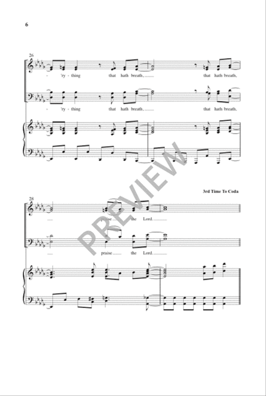 How Excellent Is Thy Name 4-Part scores gallery preview page 9