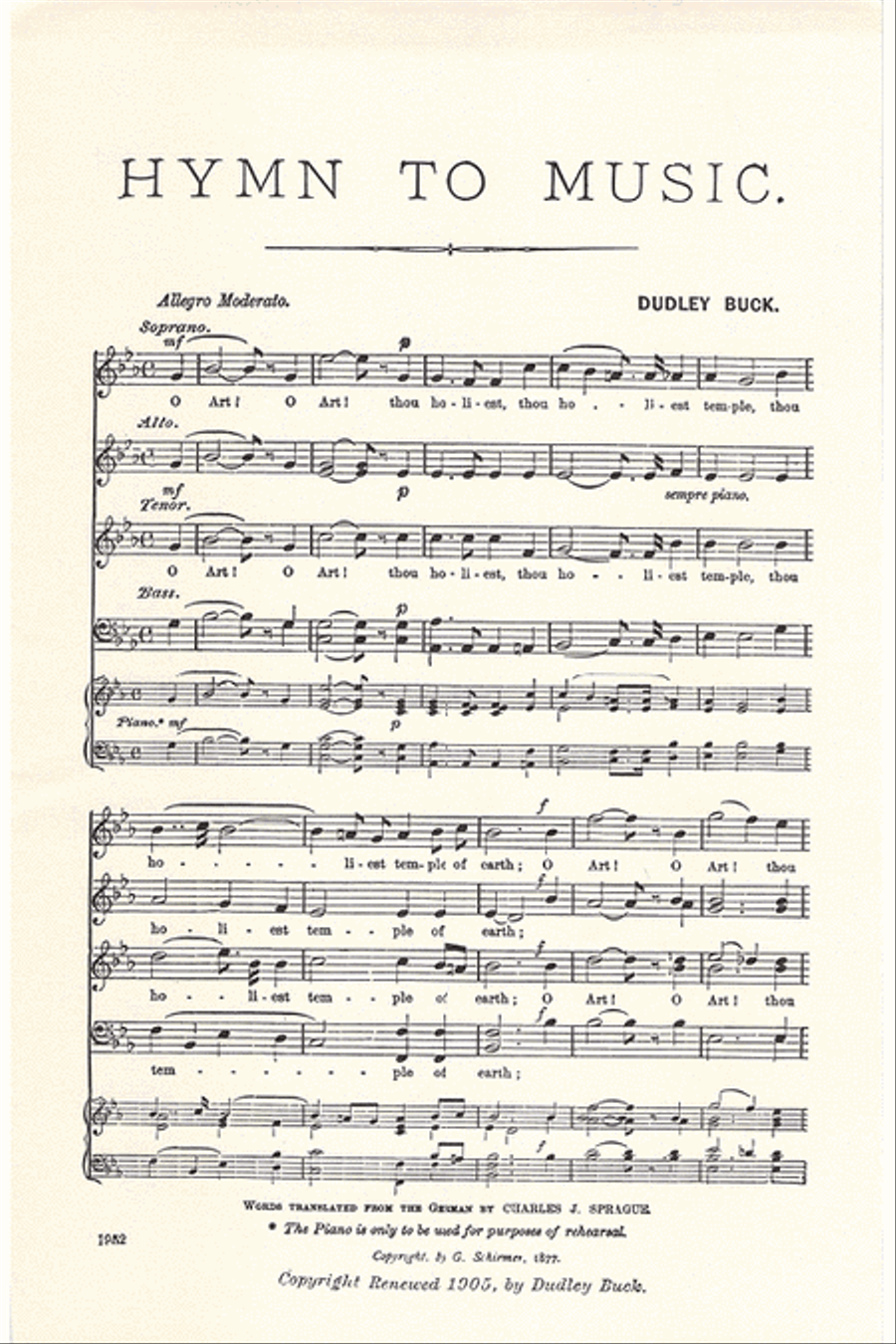 Hymn to Music 4-Part scores gallery preview page 2