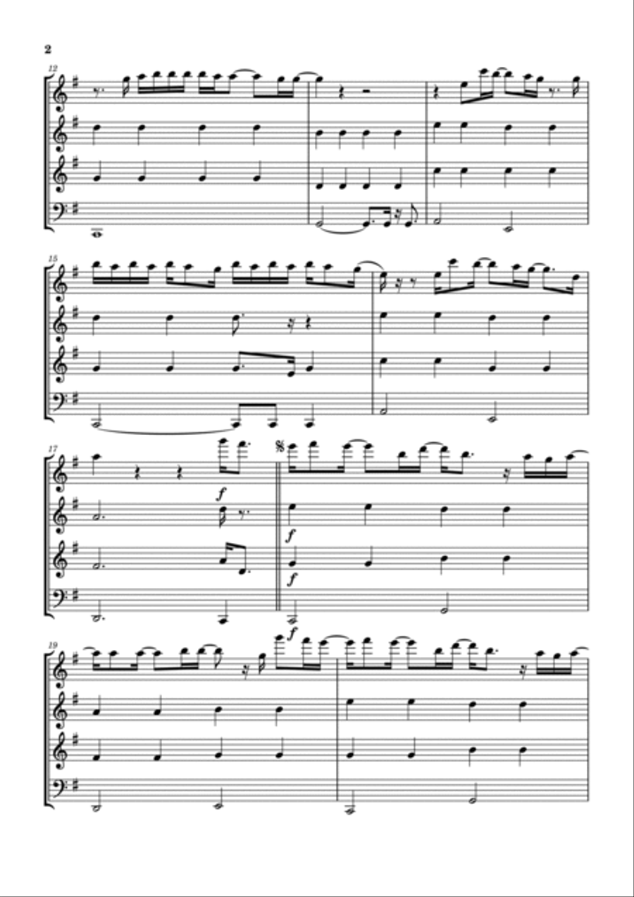 Carried Away Woodwind Quartet scores gallery preview page 3
