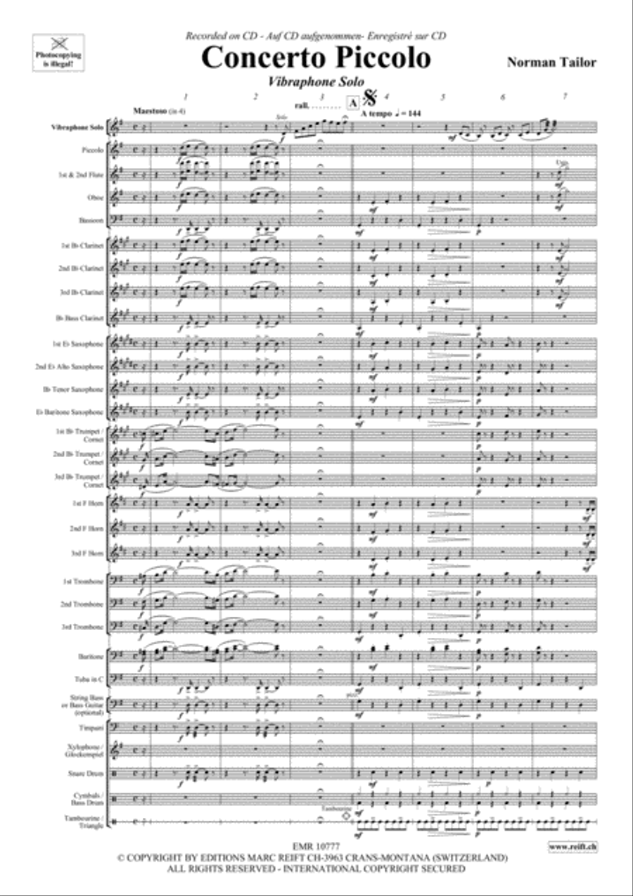 Concerto Piccolo Concert Band scores gallery preview page 3