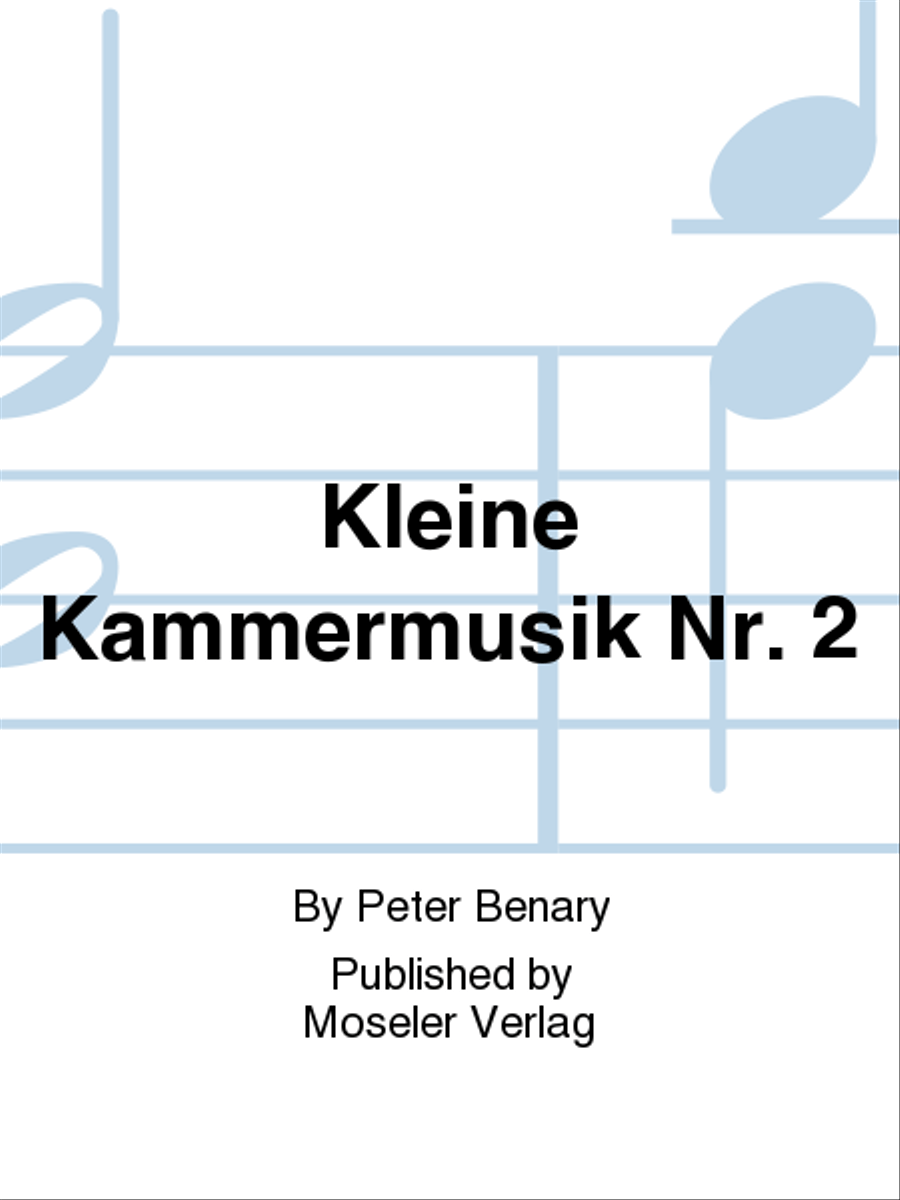 Kleine Kammermusik Nr. 2 Alto Recorder scores gallery preview page 1