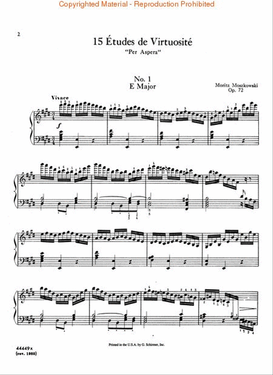 15 Etudes De Virtuosité, Op. 72 Piano Method scores gallery preview page 2