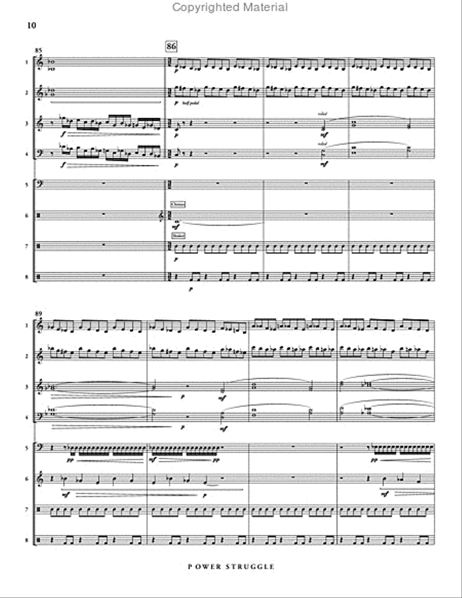 Power Struggle Power Struggle Percussion Ensemble scores gallery preview page 11