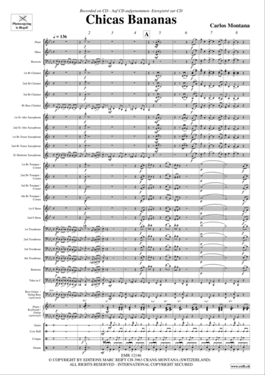 Chicas Bananas Concert Band scores gallery preview page 3