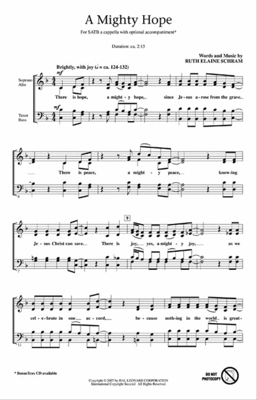 A Mighty Hope A Mighty Hope 4-Part scores gallery preview page 2
