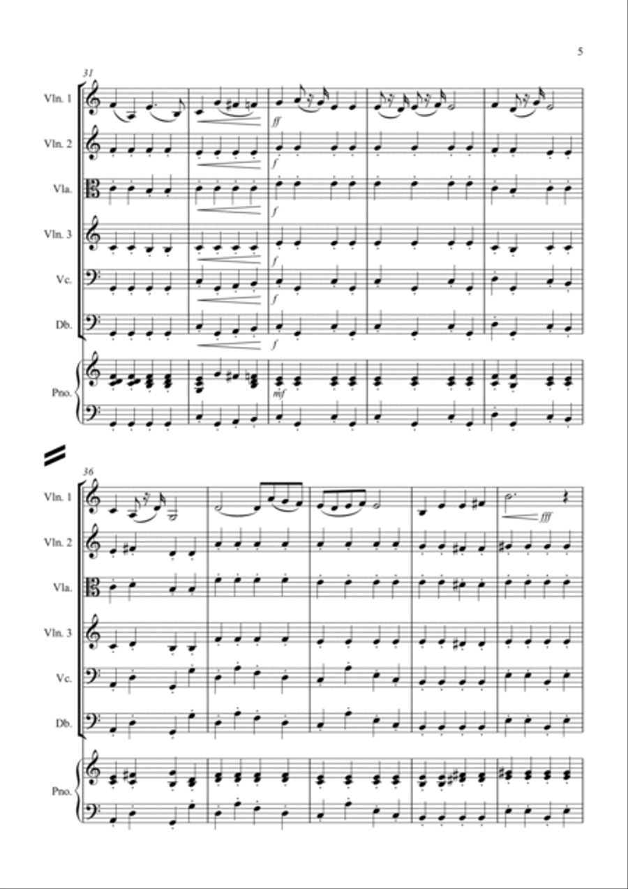 Toreador's Song (Fantasia from Carmen) for String Orchestra String Orchestra scores gallery preview page 5