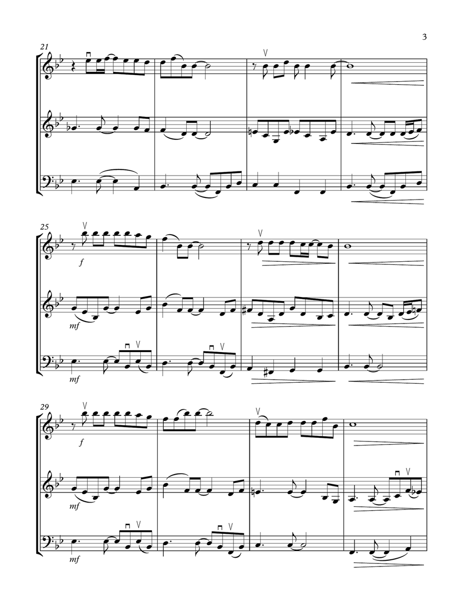 Make You Feel My Love String Trio scores gallery preview page 3