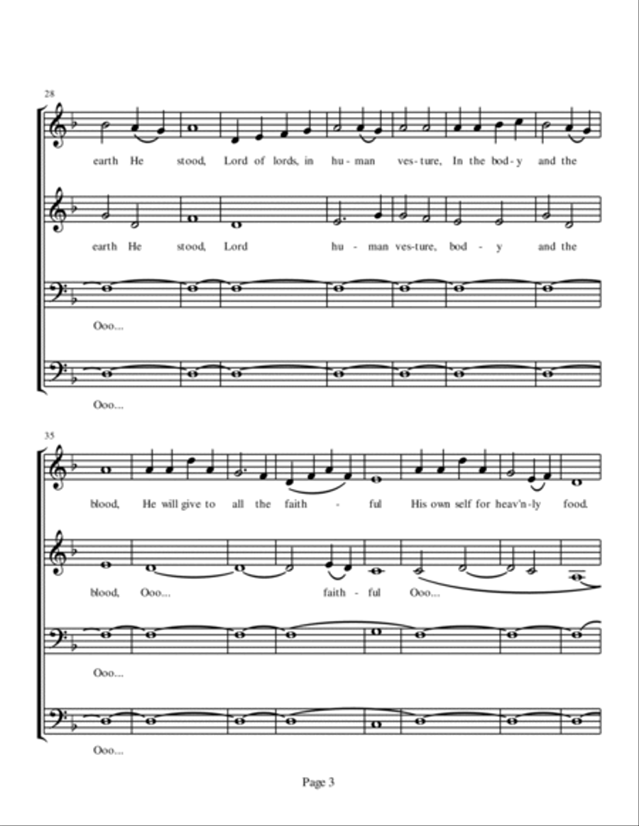 Let All Mortal Flesh Keep Silence 4-Part scores gallery preview page 3