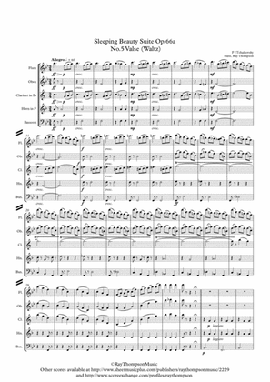 Tchaikovsky: Sleeping Beauty Suite Op.66a No.5 Valse (Waltz) - wind quintet