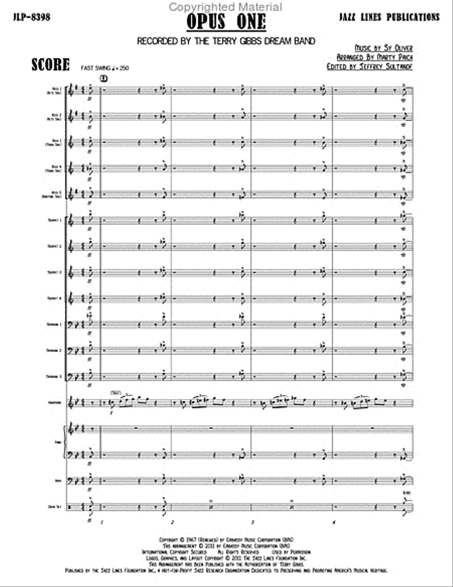 Opus One Big Band scores gallery preview page 4