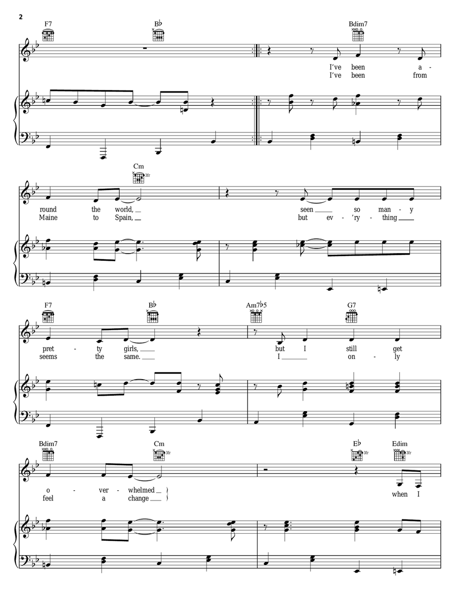 When I Look In Your Eyes Piano, Vocal, Guitar scores gallery preview page 2